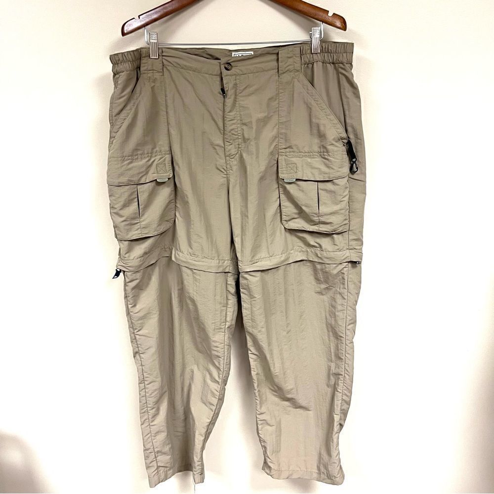 - LL Bean vintage convertible nylon cargo zip off pants Sz XL
